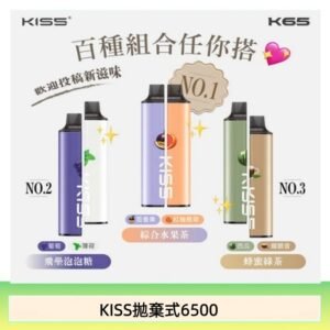 凱斯KISS 6500口一次性/拋棄式電子煙彈磁吸式混搭口味充電款