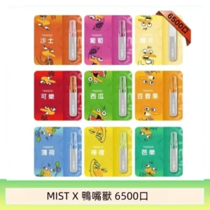 MIST X 鴨嘴獸 6500口一次性拋棄式電子煙|陶瓷芯更穩定